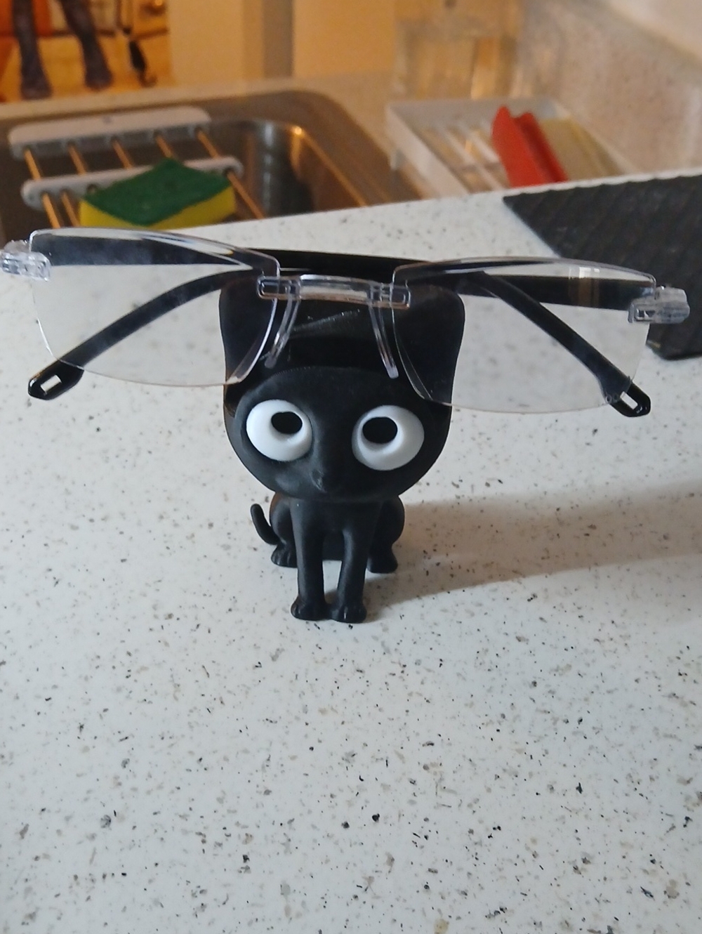 Black Cat Sunglasses Or Eyeglasses  Holder - Cute Black Eyeglass Stand
